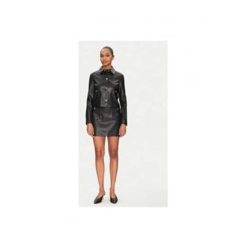 Geaca dama -  305253002 - Piele ecologica - Negru