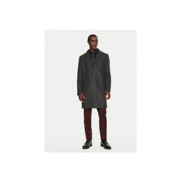 Palton barbati -  304240652 - Poliester/Poliacril/Lana - Negru
