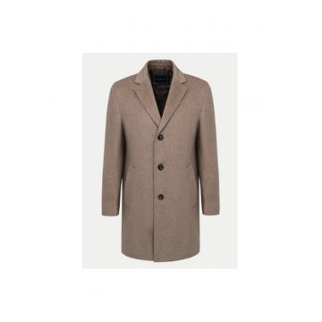 Palton barbati -  304887031 - Lana/Poliester - 58 EU - Bej