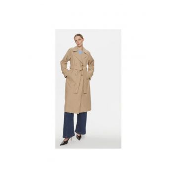 Palton dama -  64101 - Bej - Bumbac -