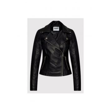Geaca dama -  300081594 - Poliester/Piele ecologica - Negru