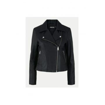 Geaca dama -  304436390 - Piele naturala - XS INTL - Negru