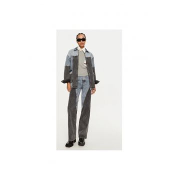 Geaca dama -  304471476 - Bumbac organic - Albastru