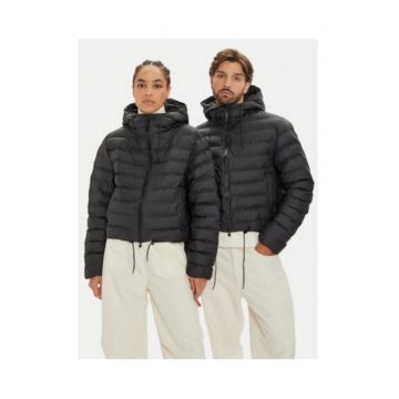 Jacheta unisex  puf - neagra - poliester -