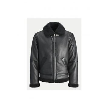Geaca barbati -  304516771 - Piele ecologica - Negru