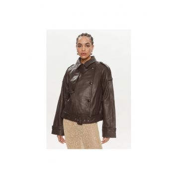 Geaca dama -  303702878 - Piele naturala - Maro