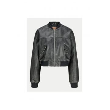 Geaca dama -  304703263 - Piele ecologica - Negru