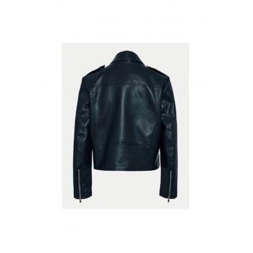 Geaca dama -  304807930 - Piele ecologica - XS INTL - Negru