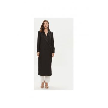 Palton dama -  304354861 - Lana/Poliester - S INTL - Negru