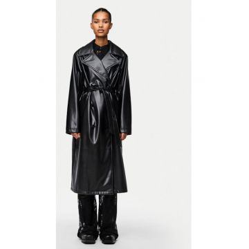 Trench dama -  304503078 - Piele ecologica - M INTL - Negru