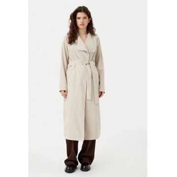 Trench dama -  304903038 - Poliester reciclat - Bej