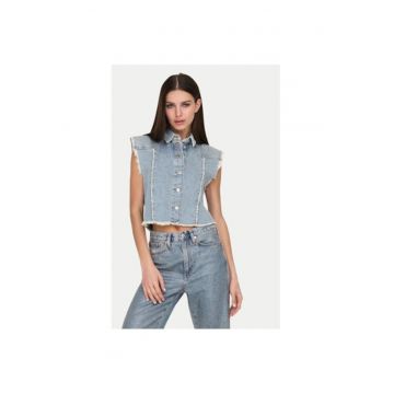 Vesta dama -  304928642 - Bumbac/Bumbac - Albastru