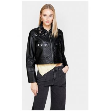 Geaca dama -  811907 - Negru - Piele Ecologica
