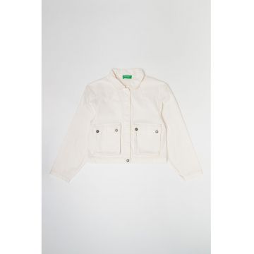 Jacheta crop cu capse