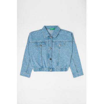Jacheta crop de denim