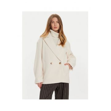 Palton dama -  304386190 - Poliester - Alb - Alb