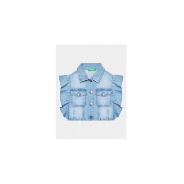 Vesta fete -  302092840 - Bumbac - 140 CM - Albastru