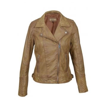 Geaca biker din piele Athena -