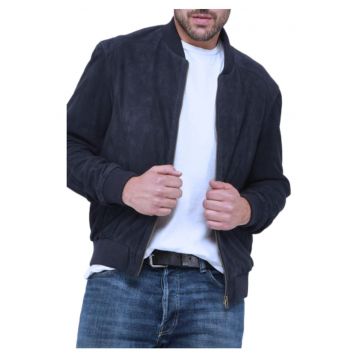 Geaca bomber din piele -