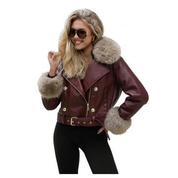 Geaca de piele pentru femei  JS/61M8512