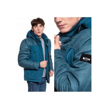 Jacheta De Iarna -  Daniel - Material: 100% Poliester - Croi: Regular Fit - Inchidere: Fermoar - Capse - Numar De Buzunare: 5 - Albastru