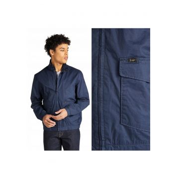 Jacheta De Tranzitie -  Harrington Jacket - Croi: Regular Fit - Inchidere: Fermuar - Compozitie Material: 100% Bumbac - Numar De Buzunare: 2 - Culoare: Albastru