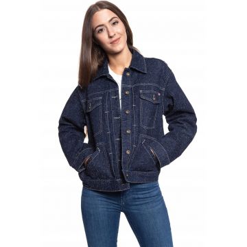 Jacheta Din Denim -  Hope - Croi Normal - Inchidere: Nasturi - Compozitie Material: 100% Bumbac - Numar De Buzunare: 4 - Albastru