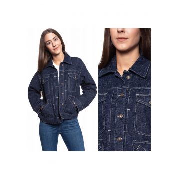 Jacheta Din Denim -  Hope - Croi Normal - Inchidere: Nasturi - Compozitie Material: 100% Bumbac - Numar De Buzunare: 4 - Albastru