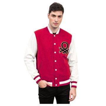 Jacheta varsity cu logo -