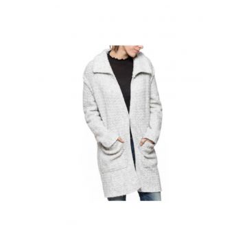 Palton dama -  tricotat - regular fit - multicolor -