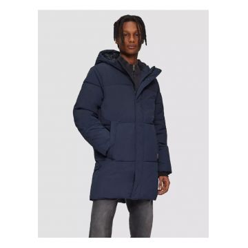 Q/S by s.Oliver Geaca matlasata barbati cu gluga si croiala Regular fit - Bleumarin inchis -