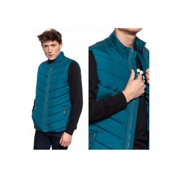 Vesta -  Dennis Light Padded - Croi Normal - Fermuar - 100% Poliester - 2 Buzunare - Albastru
