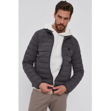 Emporio Armani geaca de puf barbati, culoarea gri, de iarna