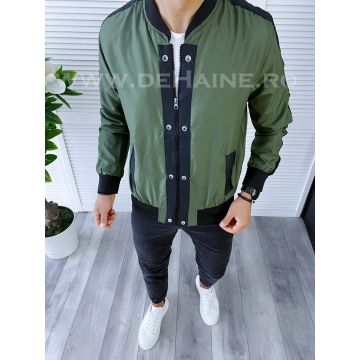 Geaca barbati de toamna verde din fas subtire B5996 N7-4.1