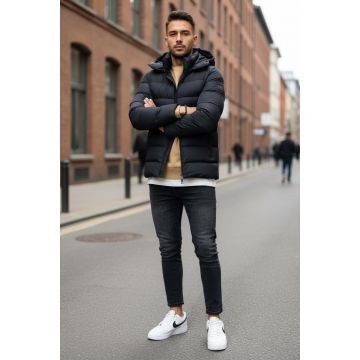 Geaca barbati neagra 13355
