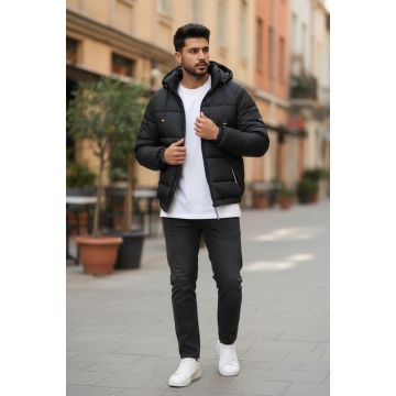 Geaca barbati neagra 13356