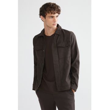 Haina scurta regular fit cu guler