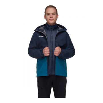 Jacheta Barbati Mammut Alto Light 3 In 1 Hs Hooded Deep Ice-marine