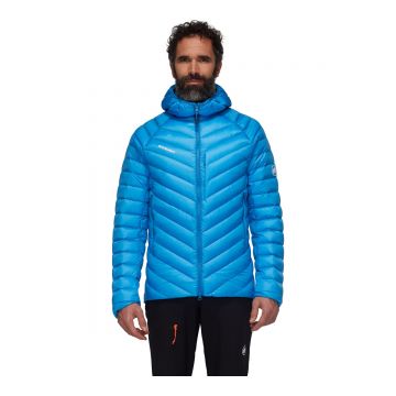 Jacheta Barbati Mammut Broad Peak In Hooded Glacier Blue-black