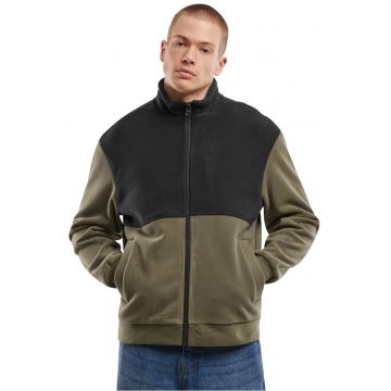 Jacheta colorblock cu buzunare laterale