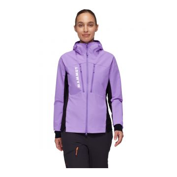 Jacheta Femei Mammut Aenergy So Hybrid Hooded Lavandin-black