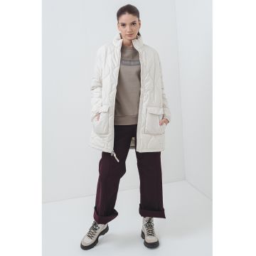 Jacheta regular-fit cu guler mediu