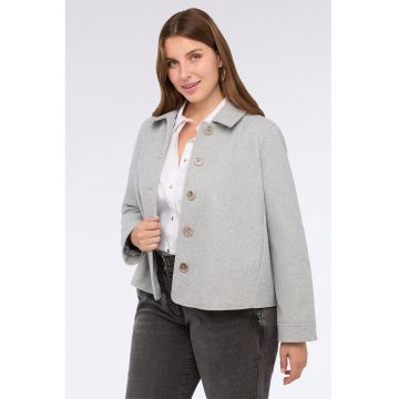 Palton scurt cu model uni
