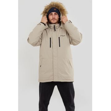 Parka impermeabila cu garnitura din blana sintetica Spirit