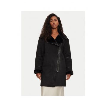 Cojoc dama -  304480461 - Piele ecologica - Negru - Negru