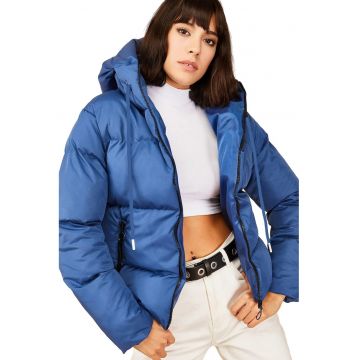 Geaca dama -  Bumbac/Lycra - Albastru