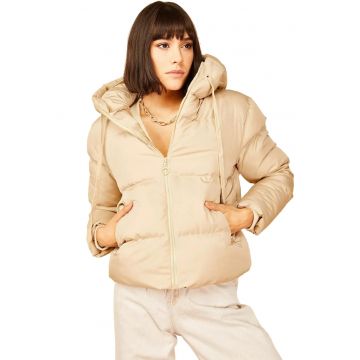 Geaca dama -  Bumbac/Lycra - Bej -