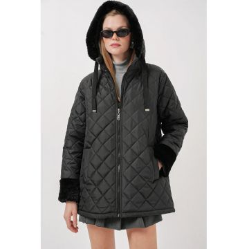 Geaca dama -  Poliester - Negru -