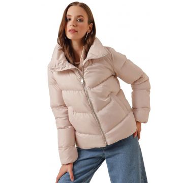 Geaca dama -  Textil - Bej -