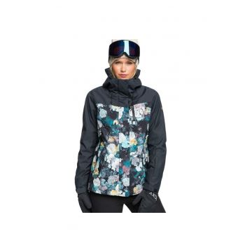 Geaca de schi impermeabila cu model floral -